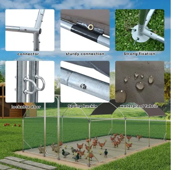 Dome Roof Large Poultry Cage For Hen House, My Store