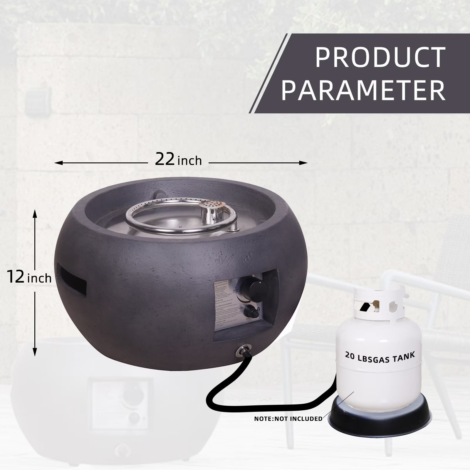 Propane Outdoor Fire Pit Inkedjoy