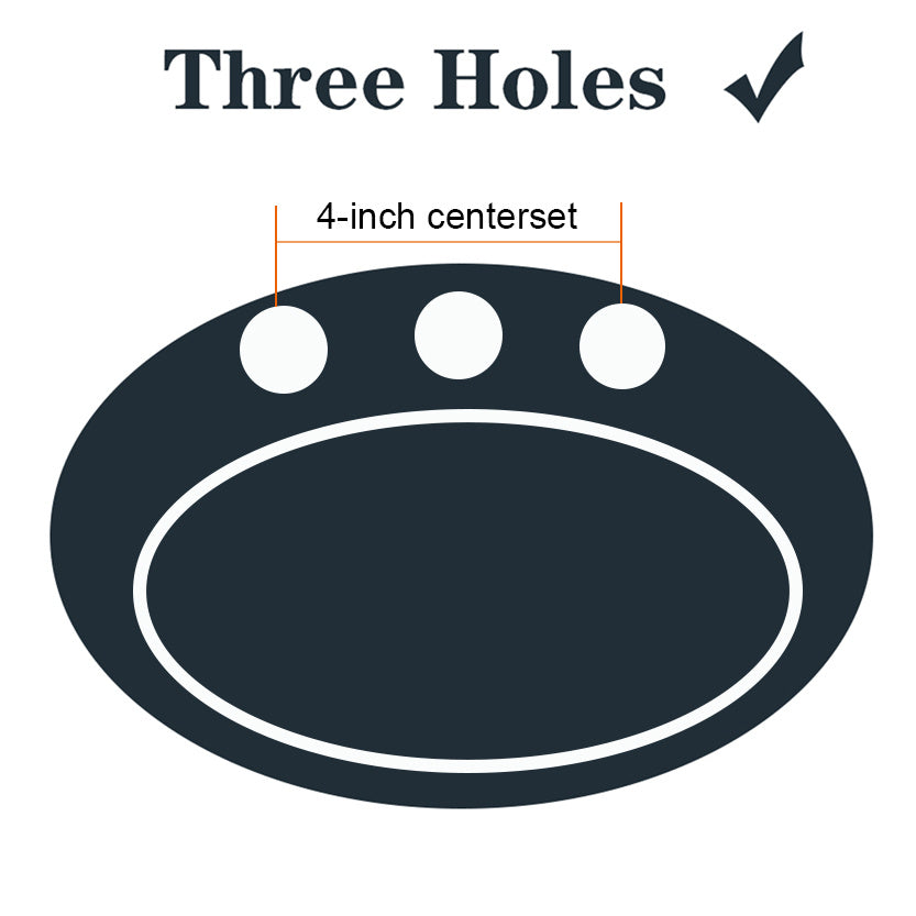 2-Handle 4-Inch Oil Rubbed Bronze Bathroom Faucet Ohberri