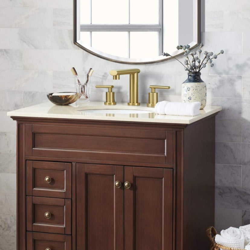 Brushed Gold Bathroom Faucet My Store