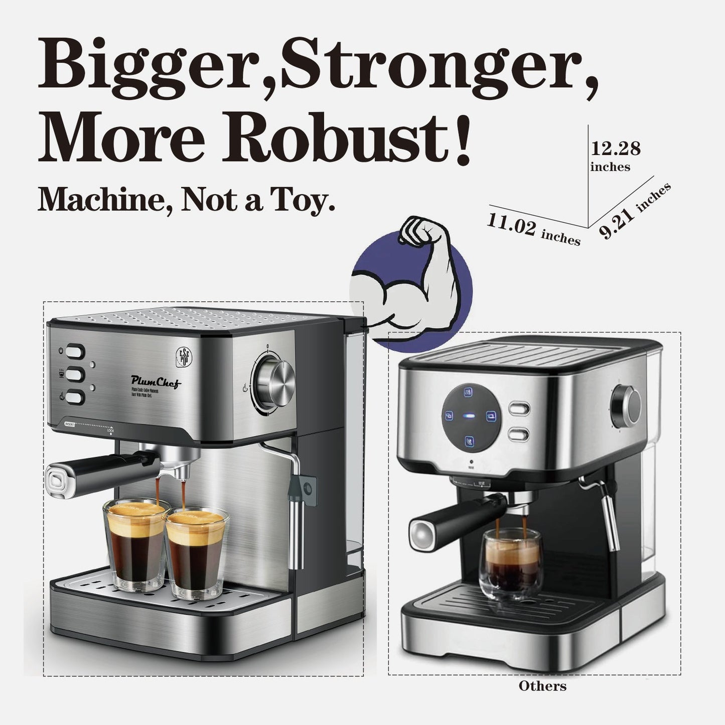 20 Bar Professional Espresso Machine Inkedjoy