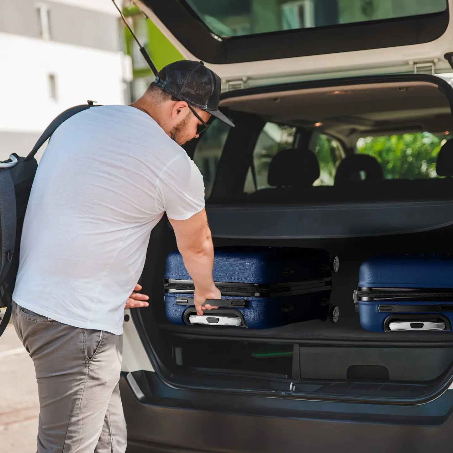 Three In One ABS PC Suitcase 20in 24in 28in Suitcase My Store