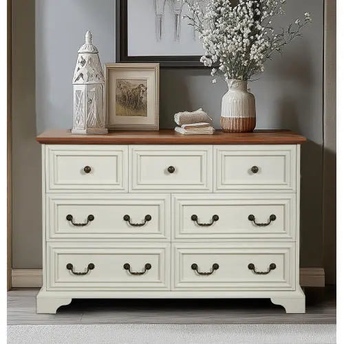 7 Drawer Wood Dresser My Store