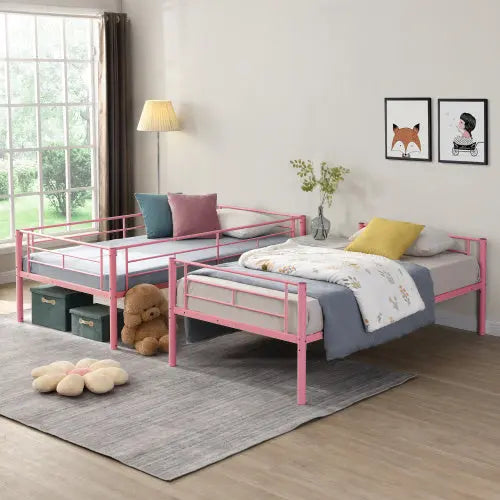 METAL BUNK BED Twin Over Twin My Store