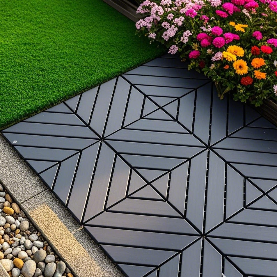 Waterproof, Wear-resistant, DIY Assembly, Garden, Courtyard, Balcony,plastic Flooring Inkedjoy