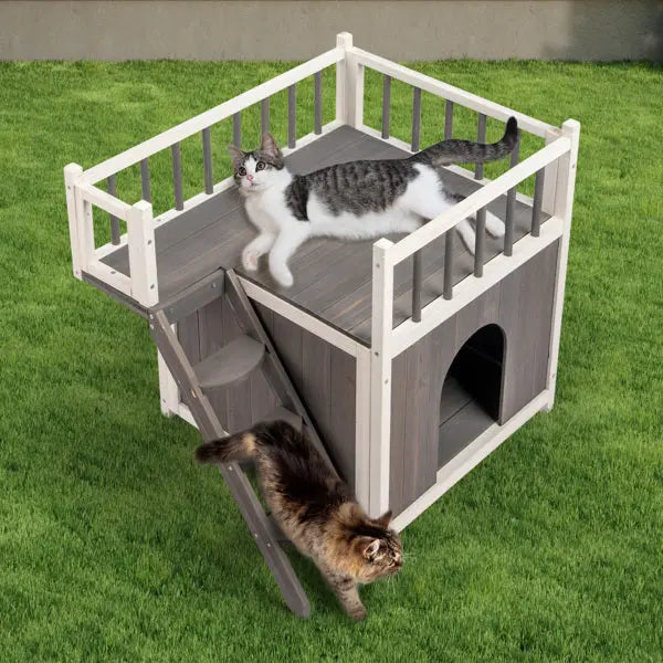 2-story Cat House With Ladder My Store