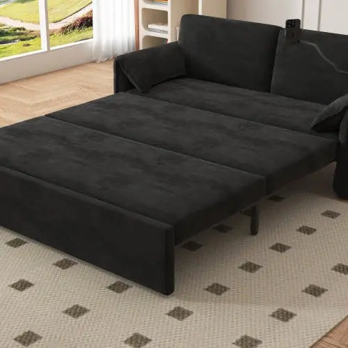 Large Folding Sofa Bed Velvet My Store