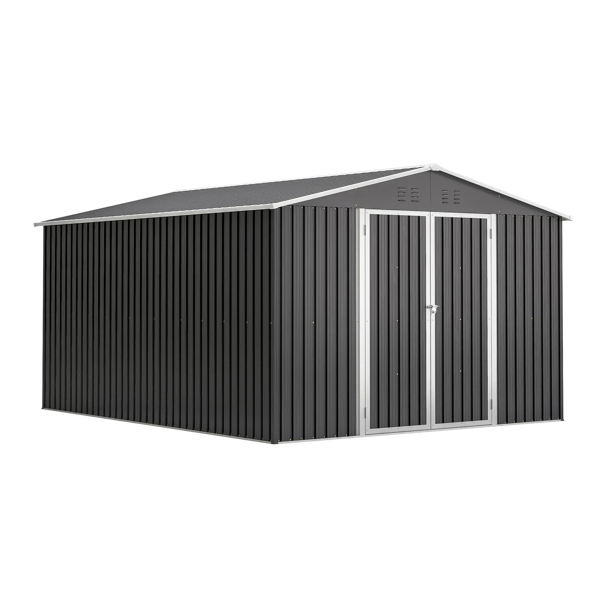 Outdoor Storage Shed 10x12 FT- Black My Store