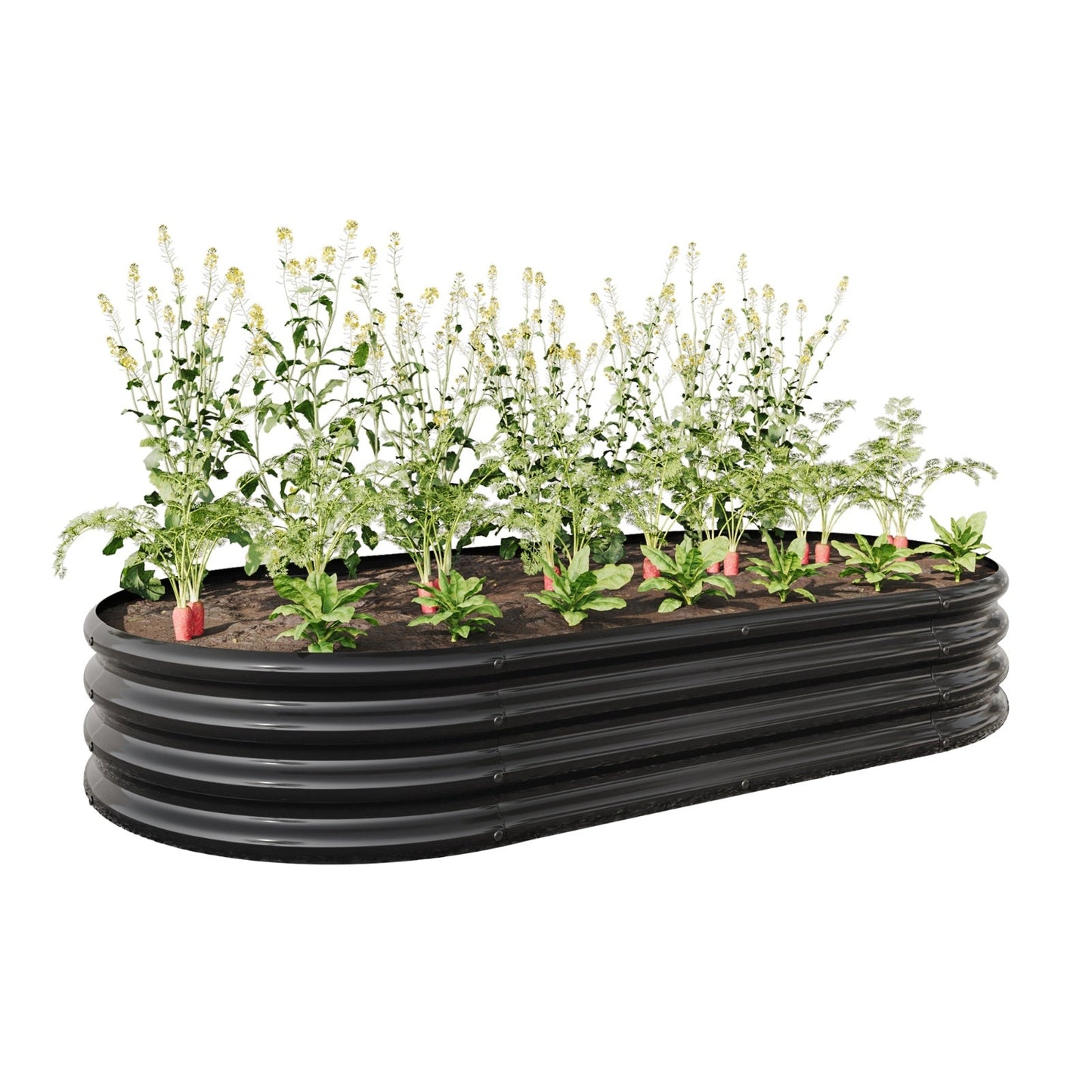 Raised Garden Bed Oval Metal Planter My Store