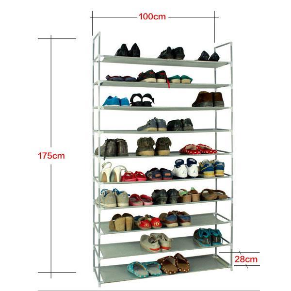 Ultra Wide Extra Large Combined Simple Shoe Rack Inkedjoy