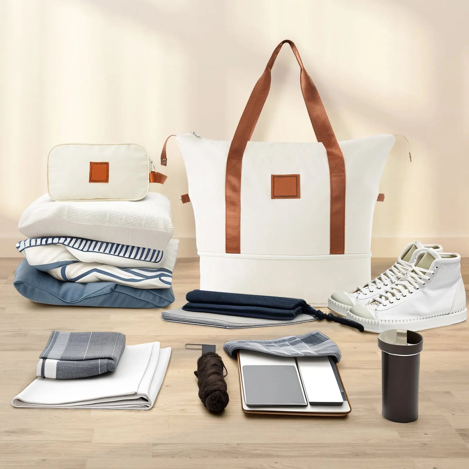 Hardshell Luggage Sets 3 Piece Carry-on Suitcase Double Spinner Wheels Inkedjoy