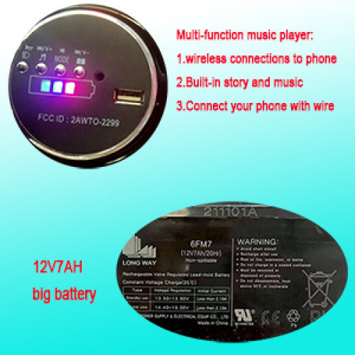 Children's Motorcycle 12V Inkedjoy
