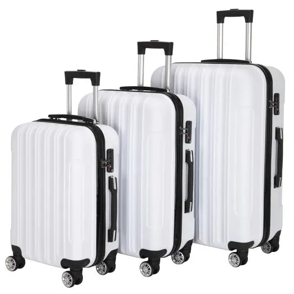 Vertical Pattern Three-in-one Trolley Case With Handle And Universal Wheels Inkedjoy