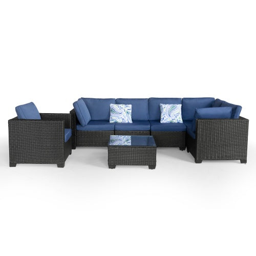 7 Pieces Outdoor Set Furniture Patio Furniture Sets Sectional My Store