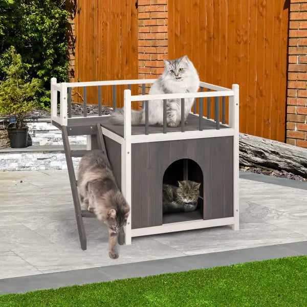 2-story Cat House With Ladder My Store