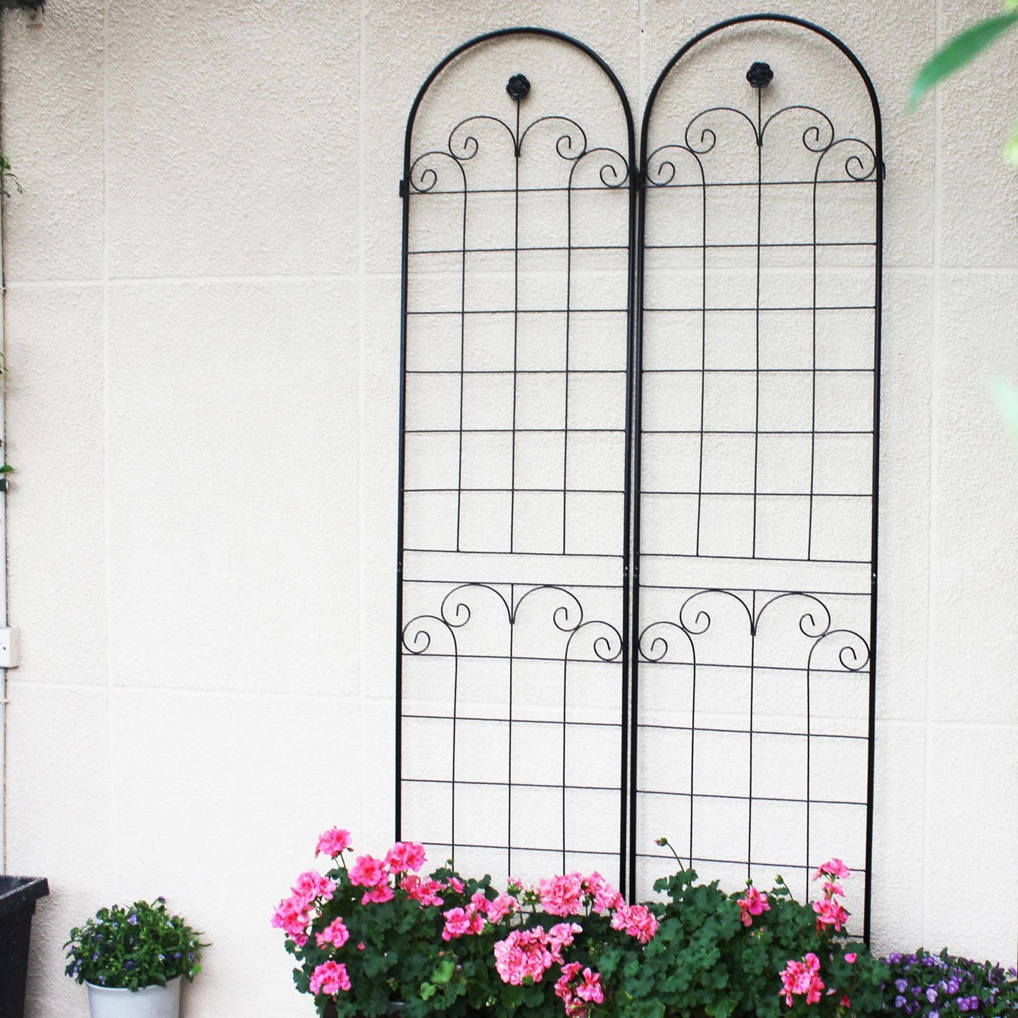 Metal Garden Trellis For Outdoor Climbing Plants Inkedjoy