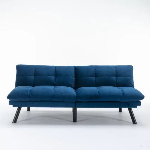 Navy Blue Convertible Folding Modern Sofa Bed My Store