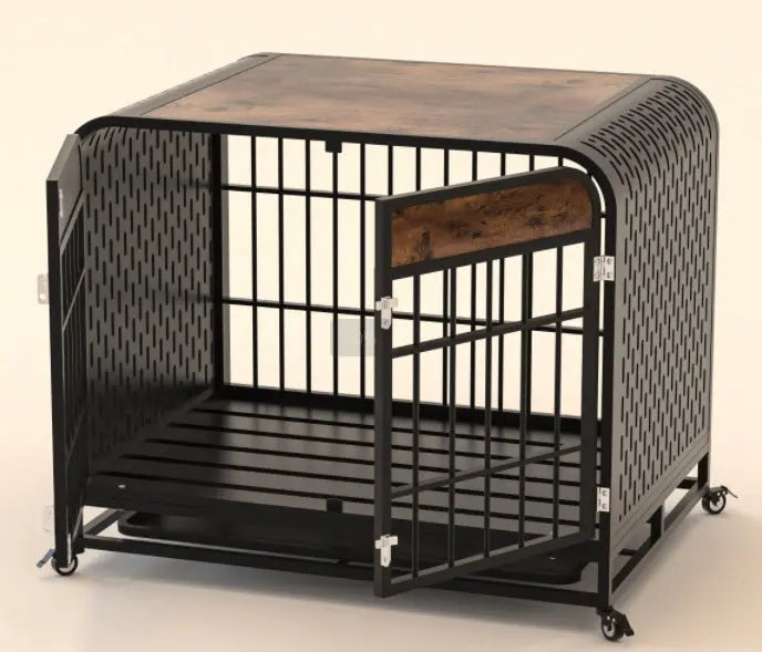 Heavy Duty Dog Crate Furniture Wooden Table 33inch Brown My Store