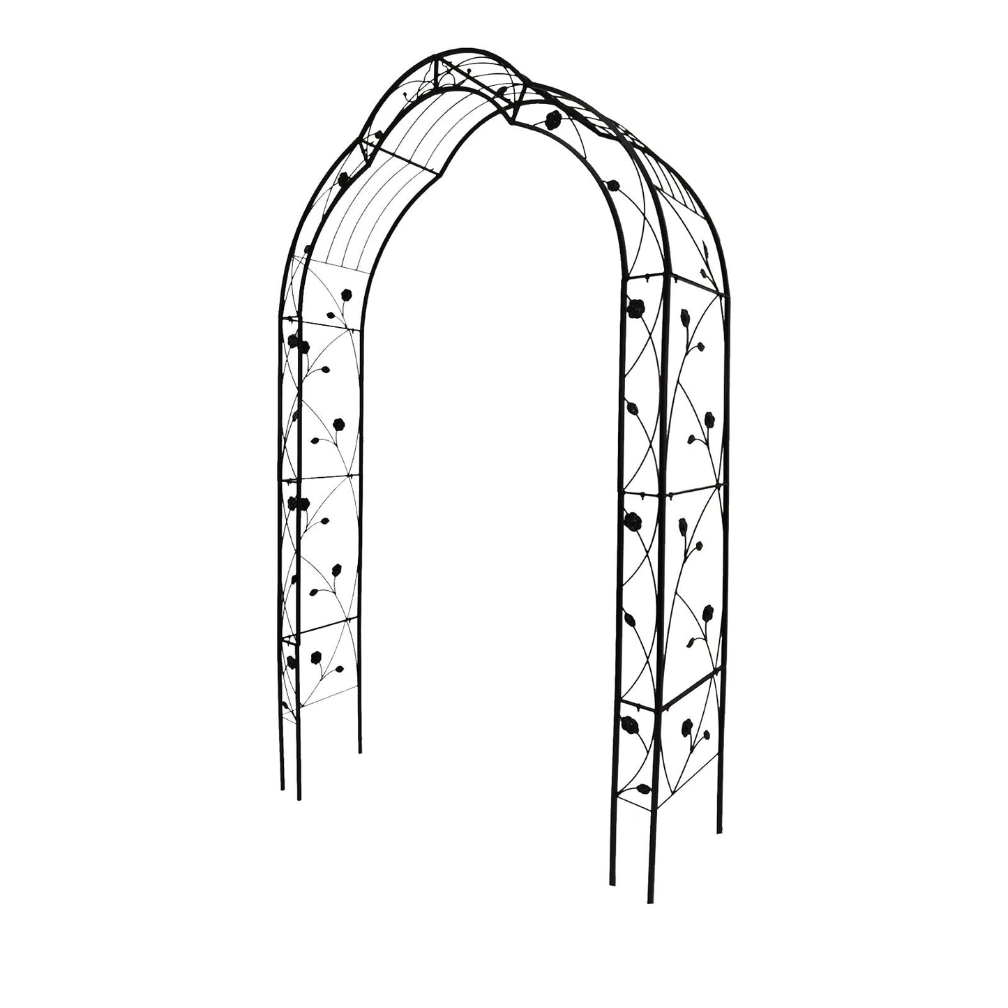 Metal Garden Arch Assemble Freely With 8 Styles Arbor Trellis Climbing Plants Outdoor Inkedjoy