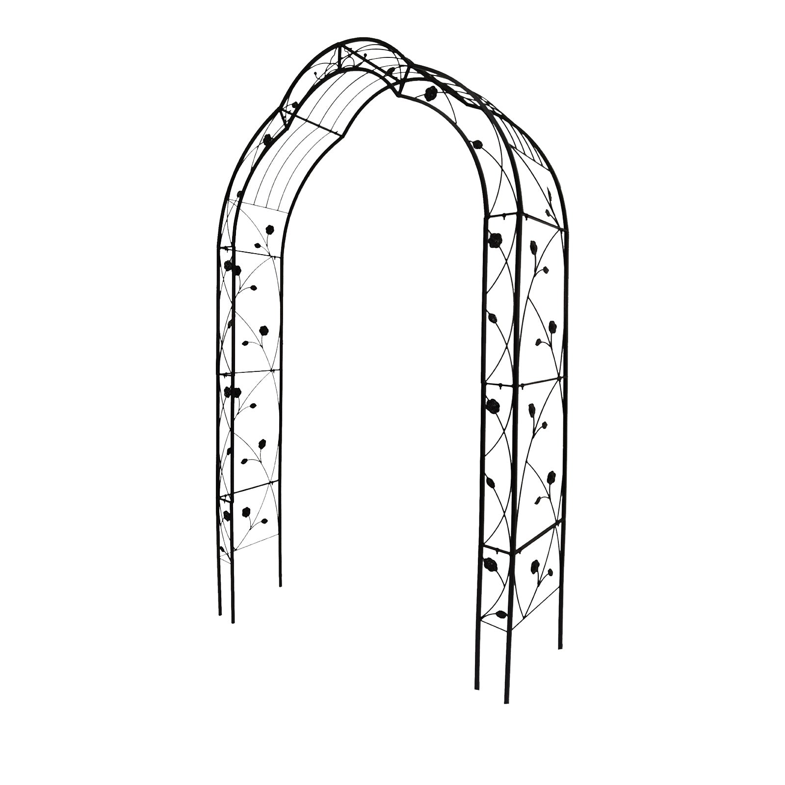 Metal Garden Arch Assemble Freely With 8 Styles Arbor Trellis Climbing Plants Outdoor Inkedjoy