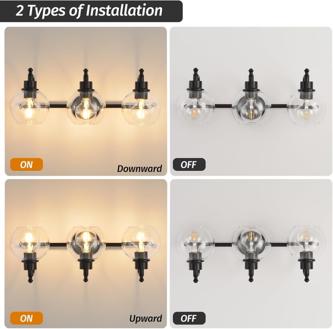 3 Lights Bathroom Vanity 22 Inch Bathroom Fixture My Store