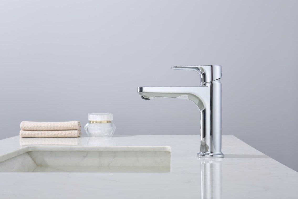 Chrome Single Hole Bathroom Faucet My Store