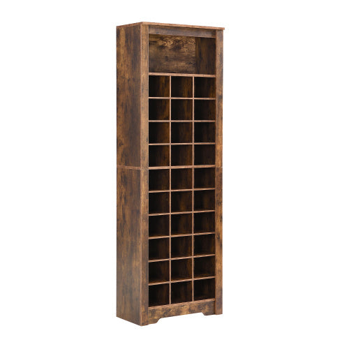 Stylish Design 30 Shoe Cabinet Console, Modern Rustic Brown Inkedjoy