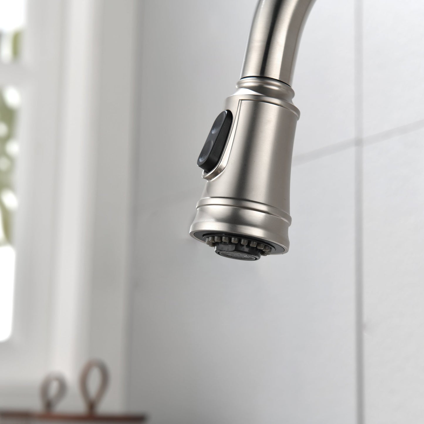 Single Handle High  Pull Out Kitchen Faucet- Stainless Steel Ohberri