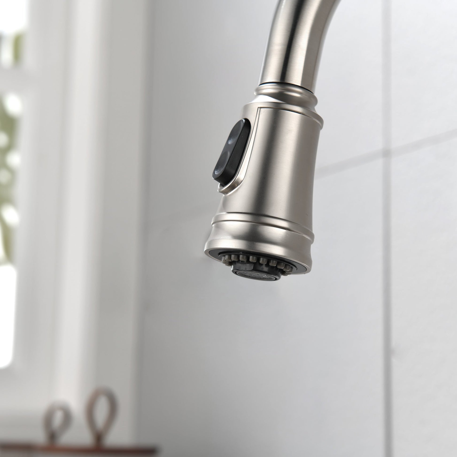 Single Handle High  Pull Out Kitchen Faucet- Stainless Steel Ohberri