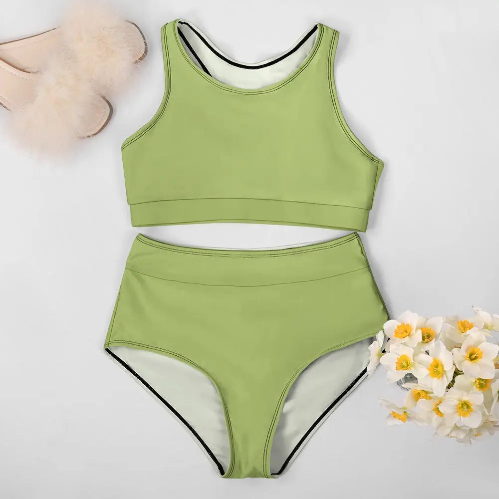 Ladies Two Piece Bikini Swimsuit Inkedjoy