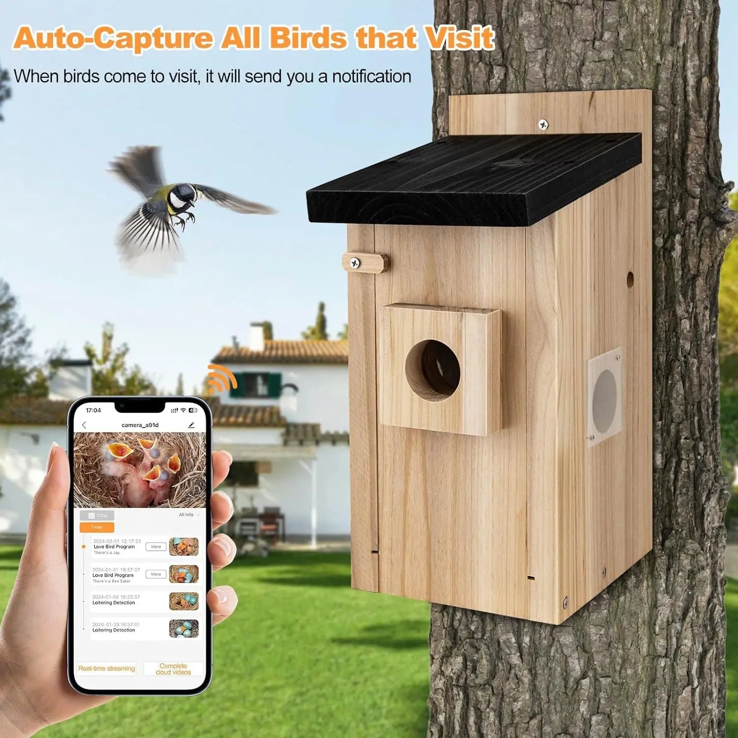 Smart Bird House With Camera,Auto Capture Bird Videos & Motion Detection My Store