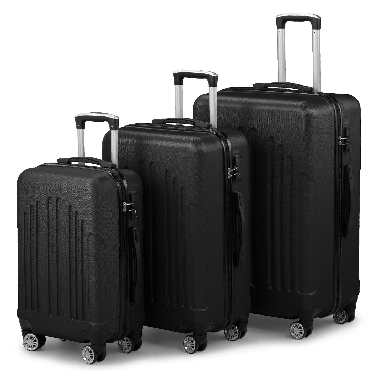 Three In One ABS PC Suitcase 20in 24in 28in Suitcase Inkedjoy