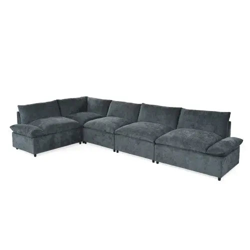 Deep Gray Sectional My Store