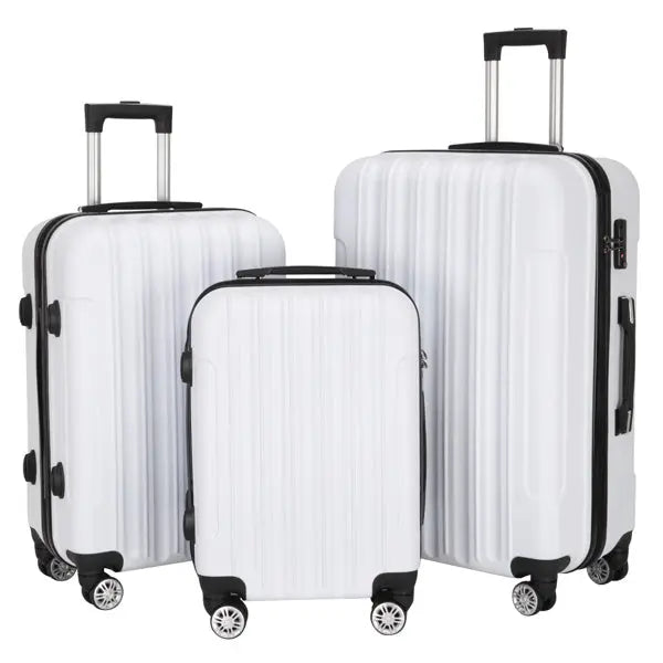 Vertical Pattern Three-in-one Trolley Case With Handle And Universal Wheels Inkedjoy