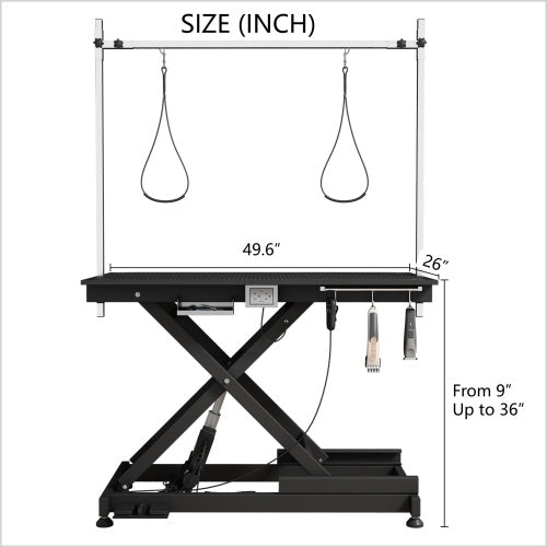 Electric Pet Grooming Table Inkedjoy