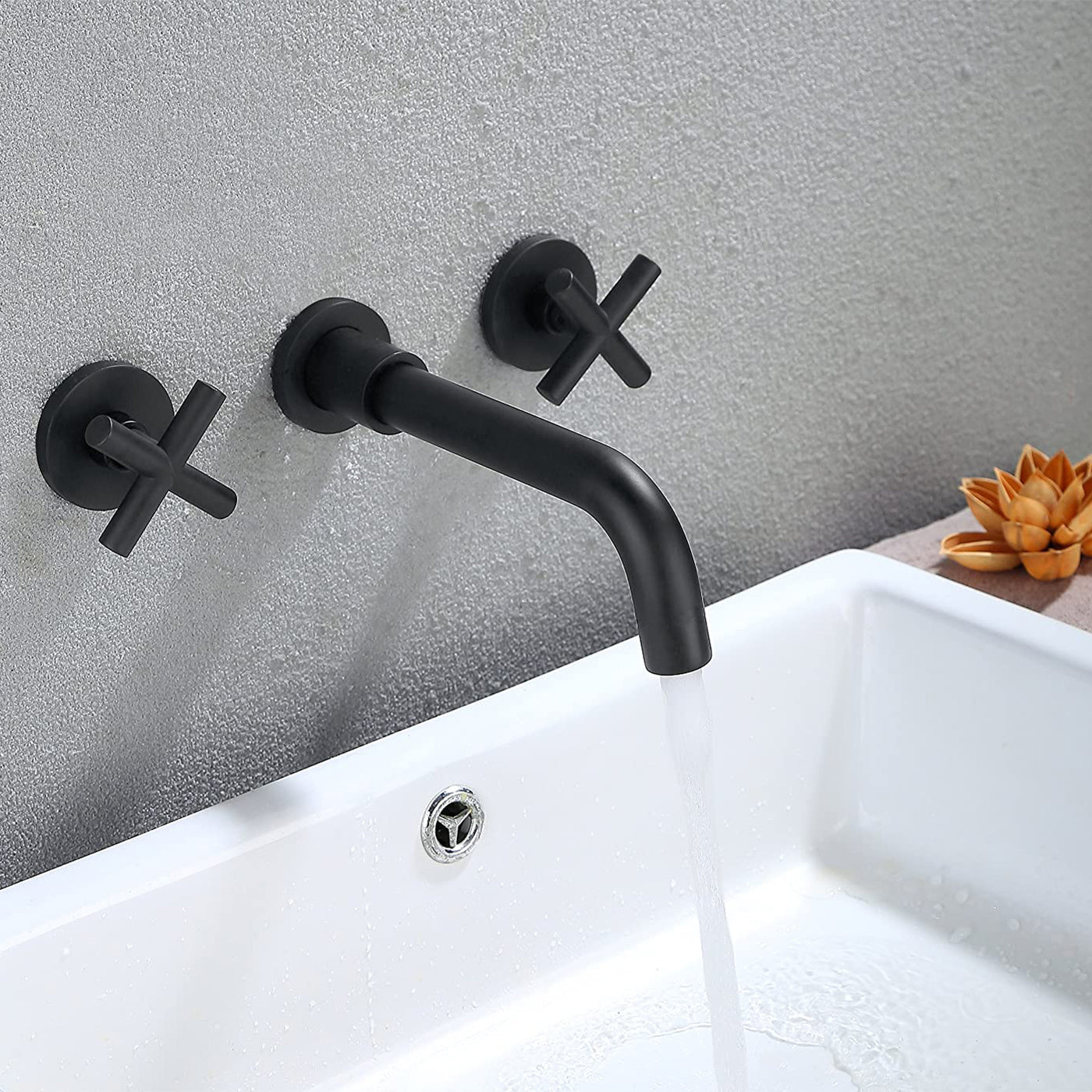 Bathroom Faucets, Wall-mounted Bathroom Sink Faucets Ohberri