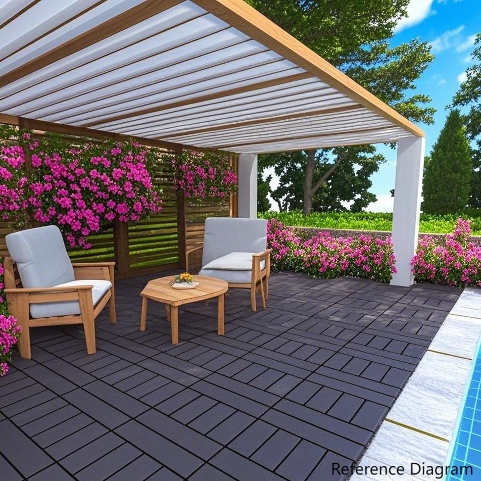Waterproof, Wear-resistant, DIY Assembly, Garden, Courtyard, Balcony,plastic Flooring Inkedjoy