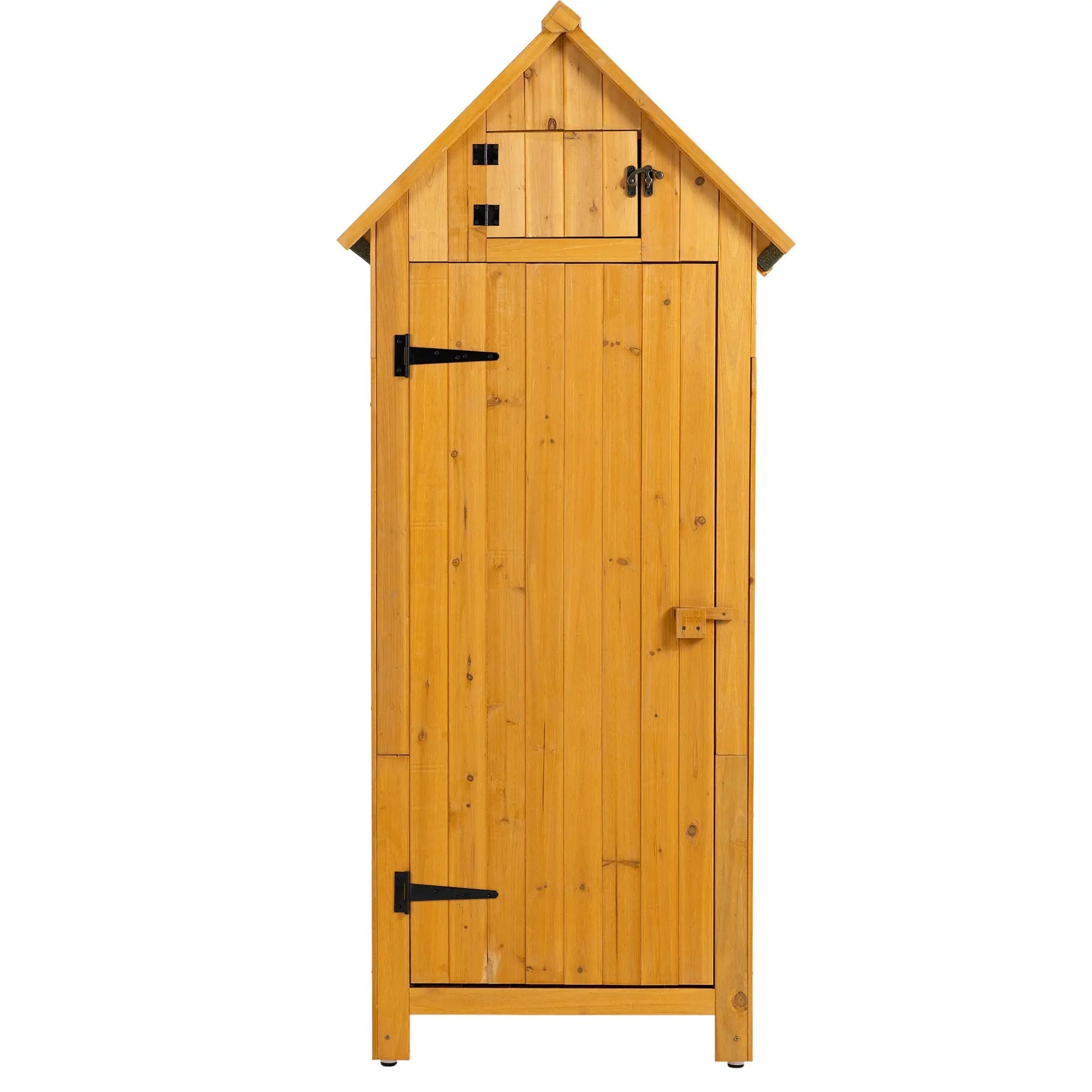 Outdoor Storage Cabinet Tool Shed Wooden Garden Shed Natural My Store