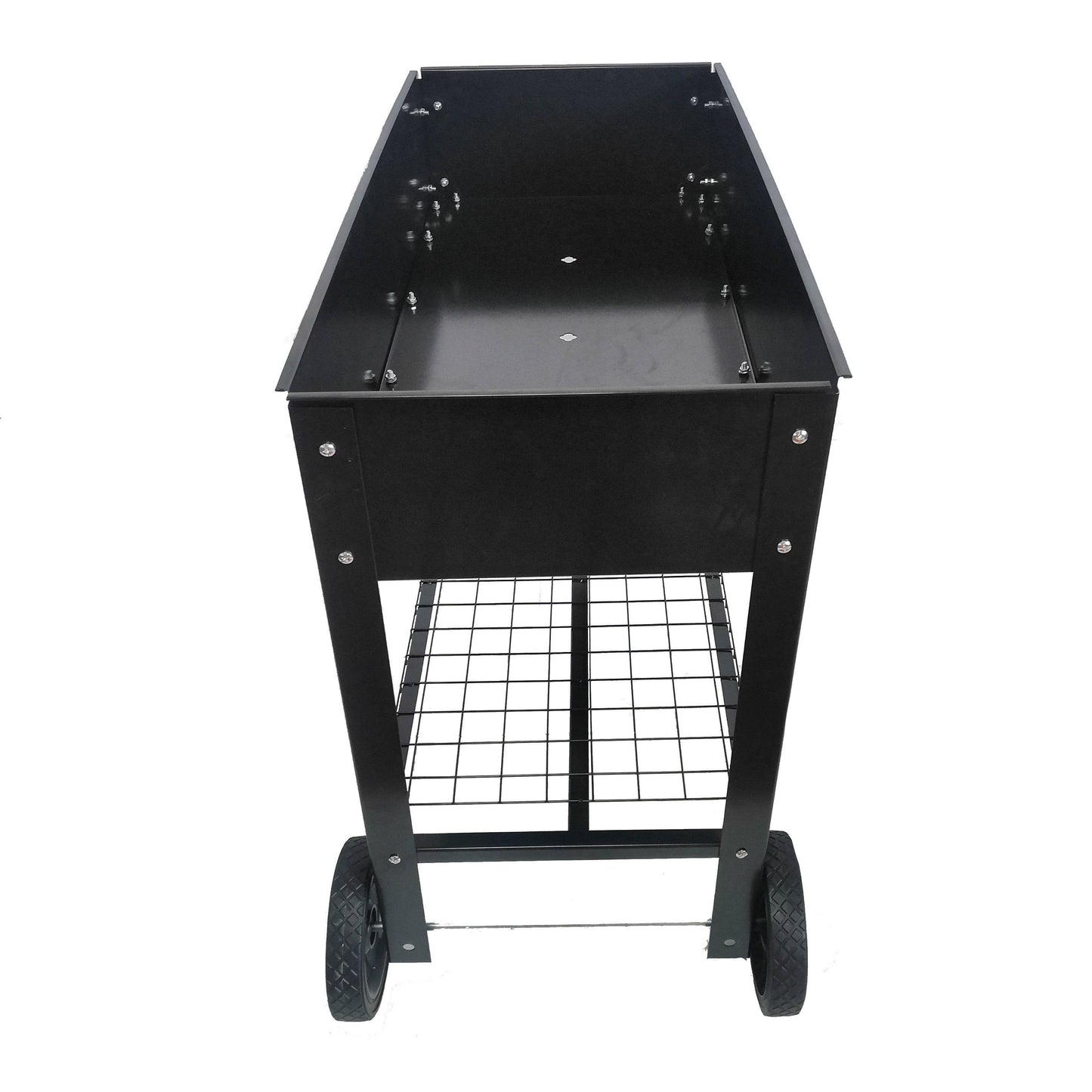 Mobile Metal Raised Garden Bed Cart With Legs Inkedjoy