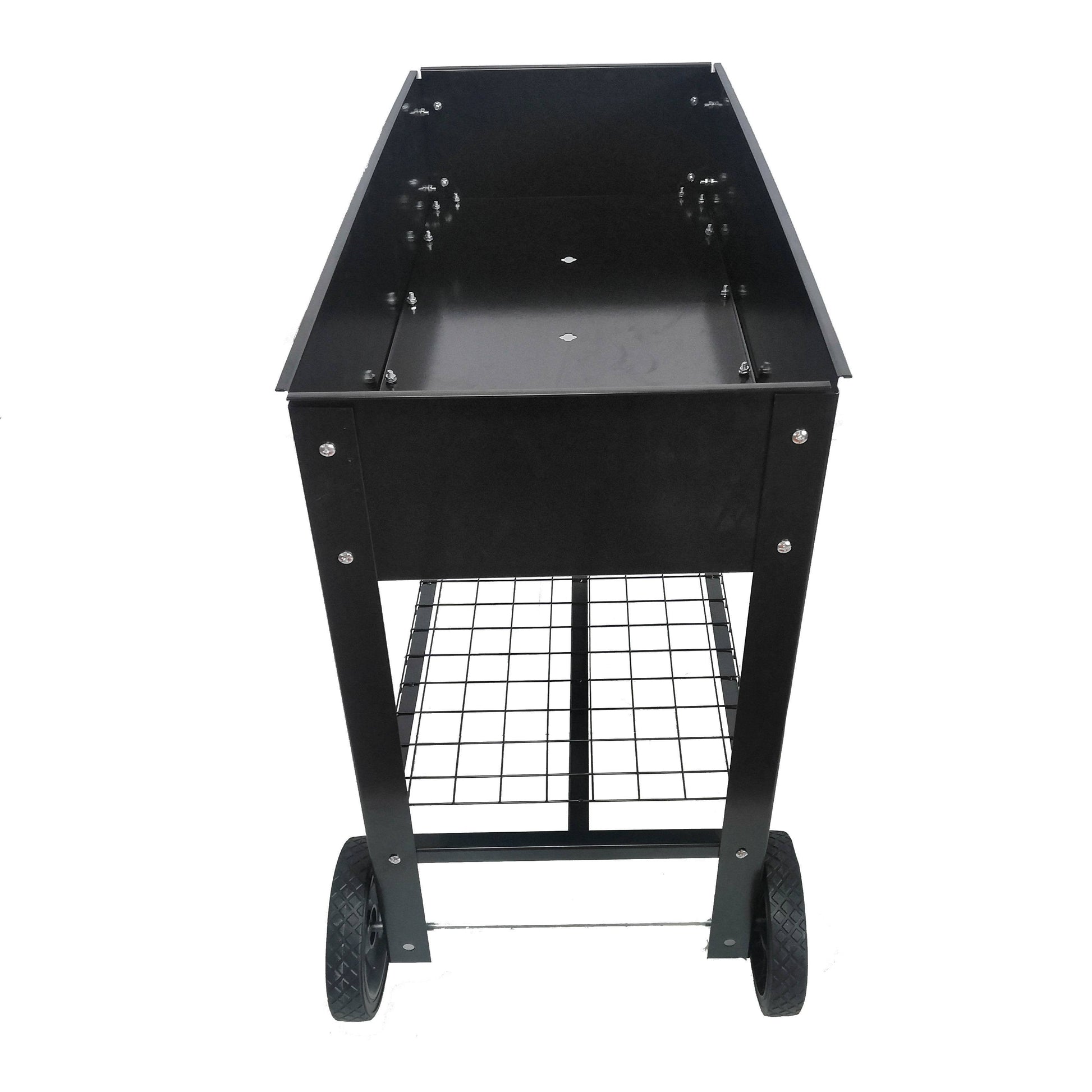Mobile Metal Raised Garden Bed Cart With Legs Inkedjoy
