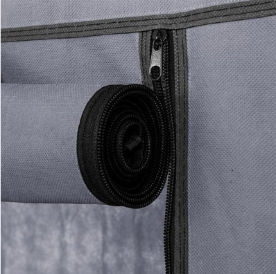 Non Woven Shoe Cabinet With 10 Layers Widened - Gray Inkedjoy