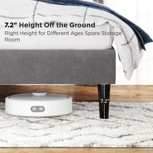 Queen Bed Frame, Linen Storage Headboard, Strong And Stable, No Noise,Under Bed Storage, No Box Spring,Weight 485lbs My Store