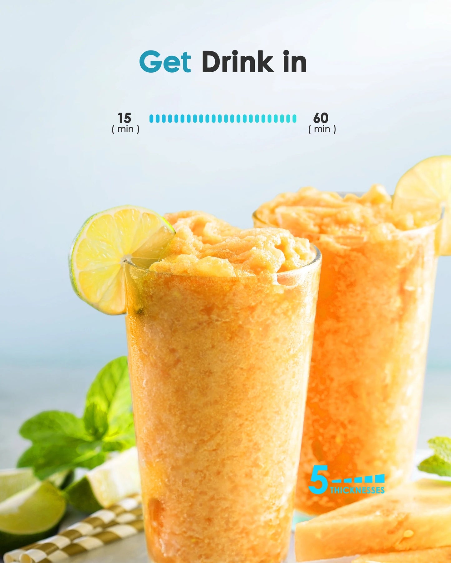 SIMZLIFE No Ice Needed 88 oz Slushie Machine Professional Frozen Drink Maker for Home with Self-Cleaning Function 5 Programs Ohberri