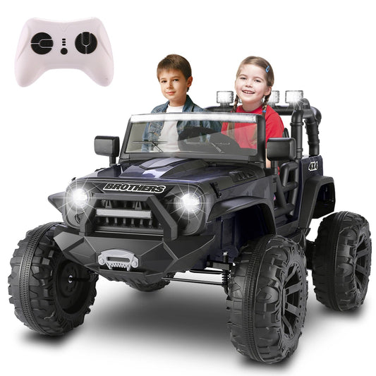 2 Seater Ride on Car with Remote Control - 24V Battery Powered Electric Truck for Kids Ohberri