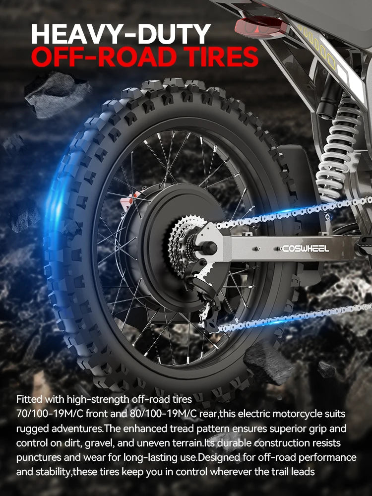 R19 Max Electric Motorcycles 3000W Brushless Gearless Motors 72V40AH Lithium Battery Ohberri