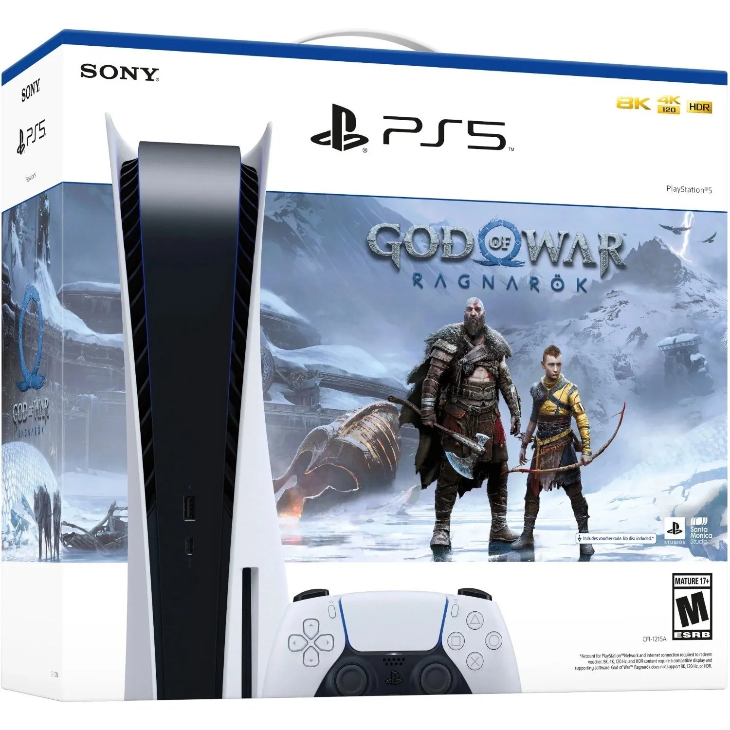PlayStation 5 Console – God of War Ragnarök Bundle Disc White - Ohberri