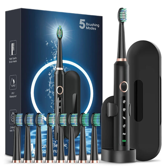 Sonic Electric Toothbrush for Adults - Rechargeable Electronic Toothbrushes Ohberri