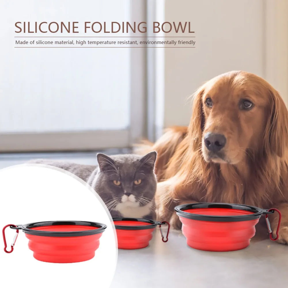 Dog Double Bowl Puppy Food Water Feeder Cute Stainless Steel Pets Drinking Dish Feeder Pets Supplies Feeding Dishes Dogs Bowl Ohberri