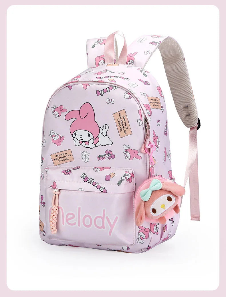 Hello Kitty Sanrio Backpack, Kuromi Cinnamoroll Cute Daypack, Cartoon Anime Schoolbag Bag, Girl Casual Travel Commute Knapsack - Ohberri
