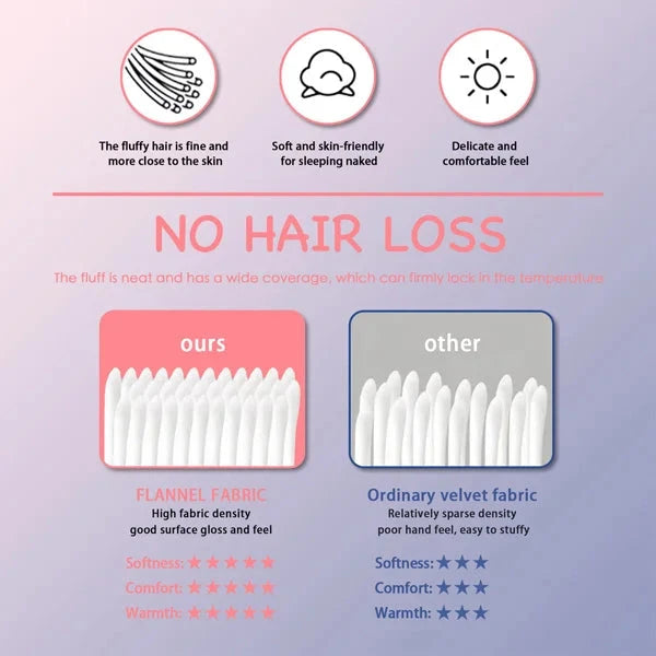 Long Eyelashes Printed Throw Blanket Plush Fluffy Ohberri